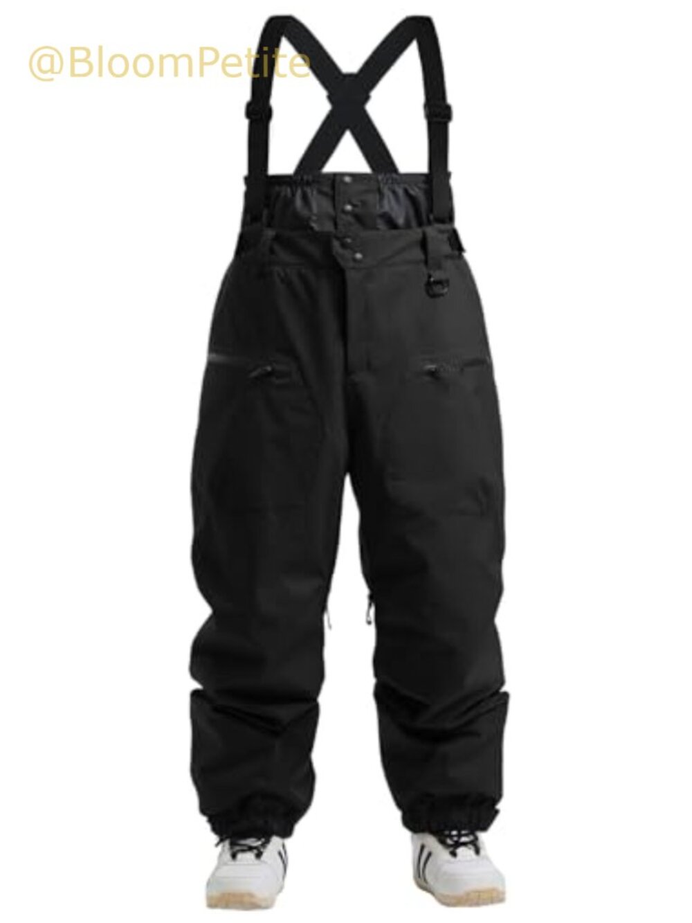 Waterproof Insulated Snowboard Ski Bibs Pants Loose Fit Winter Snow Bibs